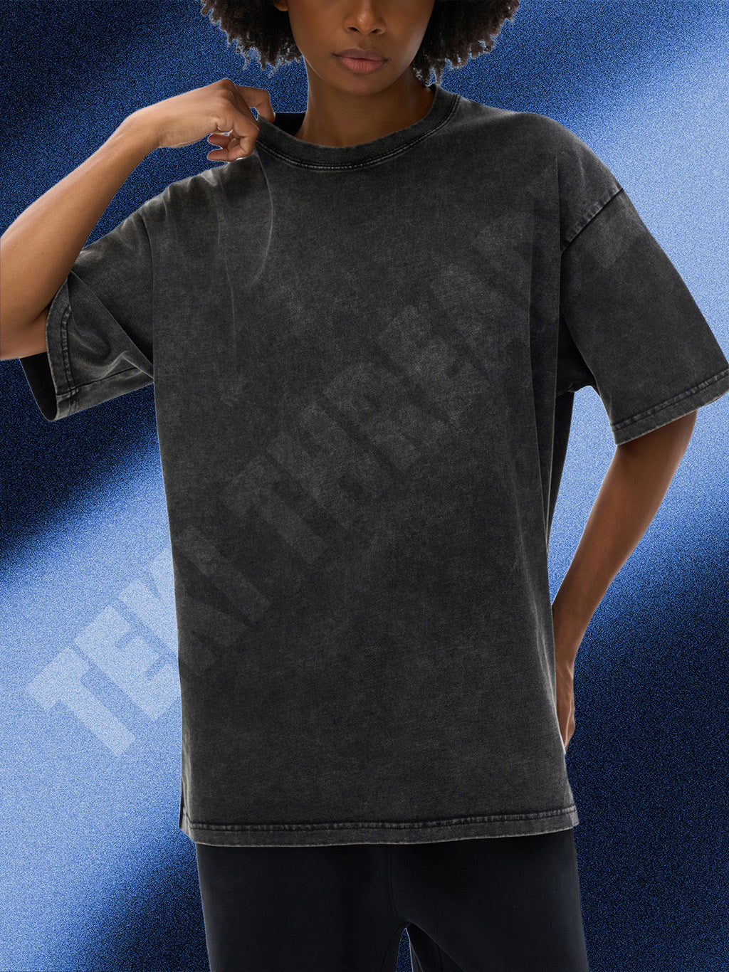 SHADOW MONARCH Solo Leveling | Snow Washed Oversized Cotton T-Shirt