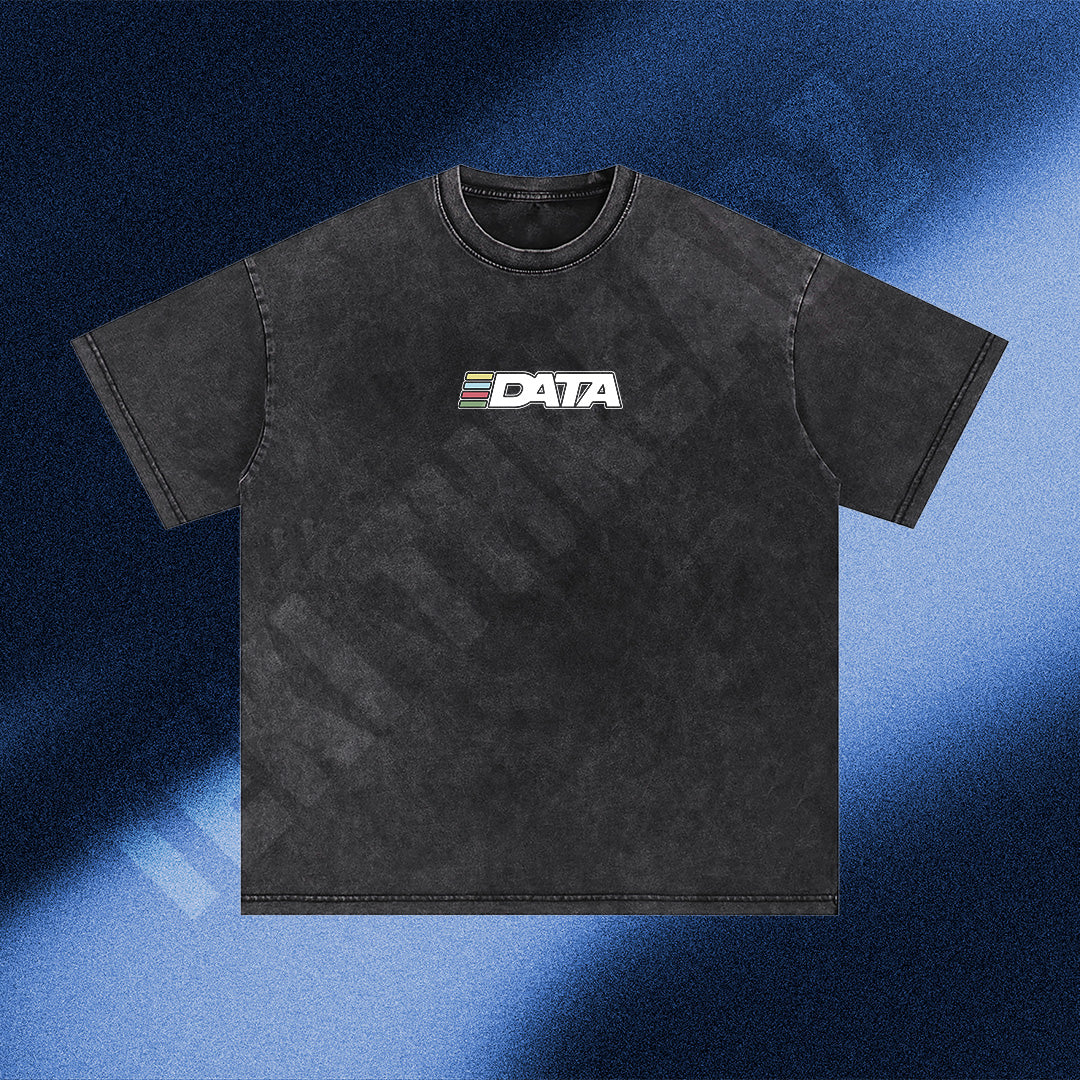 DATA Album MOJABI GHOST | Snow Washed Oversized Cotton T-Shirt