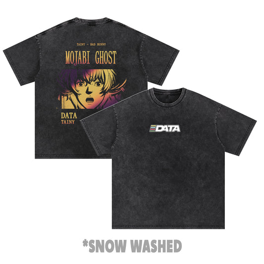 DATA Album MOJABI GHOST | Snow Washed Oversized Cotton T-Shirt