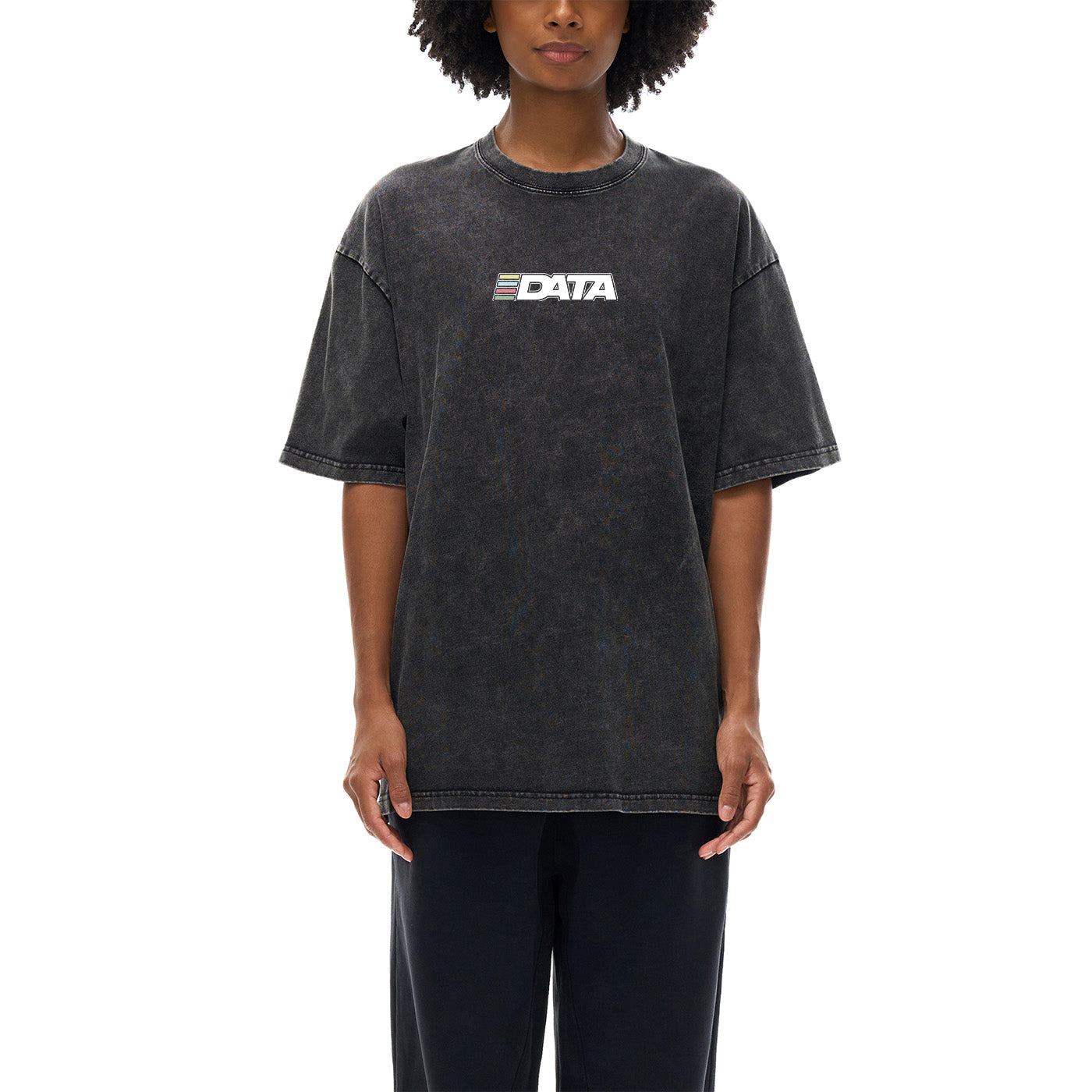 DATA Album MOJABI GHOST | Snow Washed Oversized Cotton T-Shirt