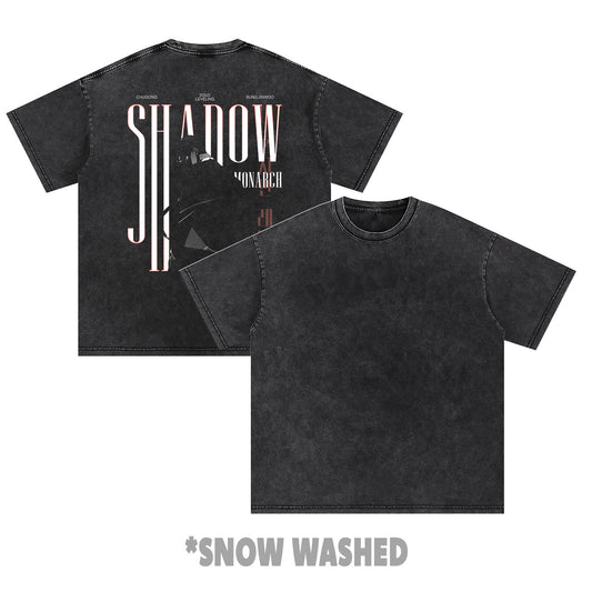 SHADOW MONARCH Solo Leveling | Snow Washed Oversized Cotton T-Shirt
